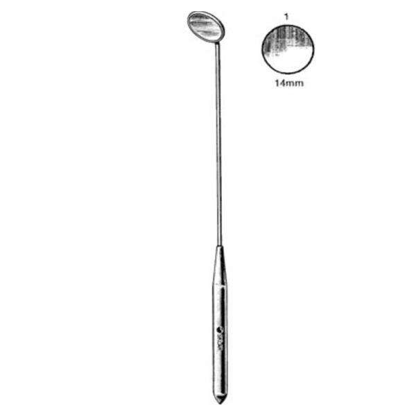 Laryngeal Mirror 14mm #1 Handle Chrome Ea